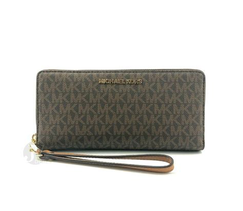 michael kors jet set wallet brown|michael kors vanilla jet set.